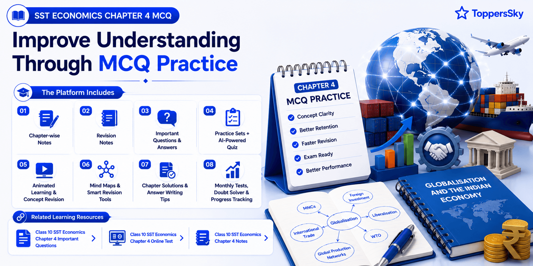 MCQ Practice Screen - AI Quiz Dashboard - Student Progress Analytics