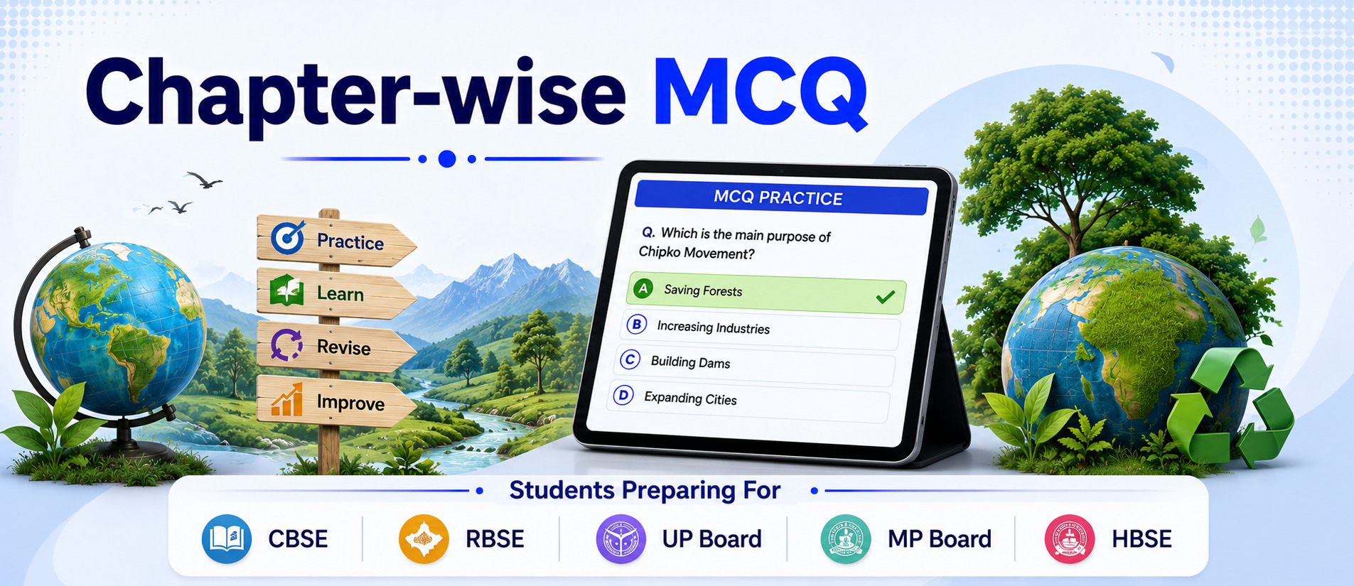 Student Achievement Banner - Geography Learning Success Banner - Learning Progress Dashboard