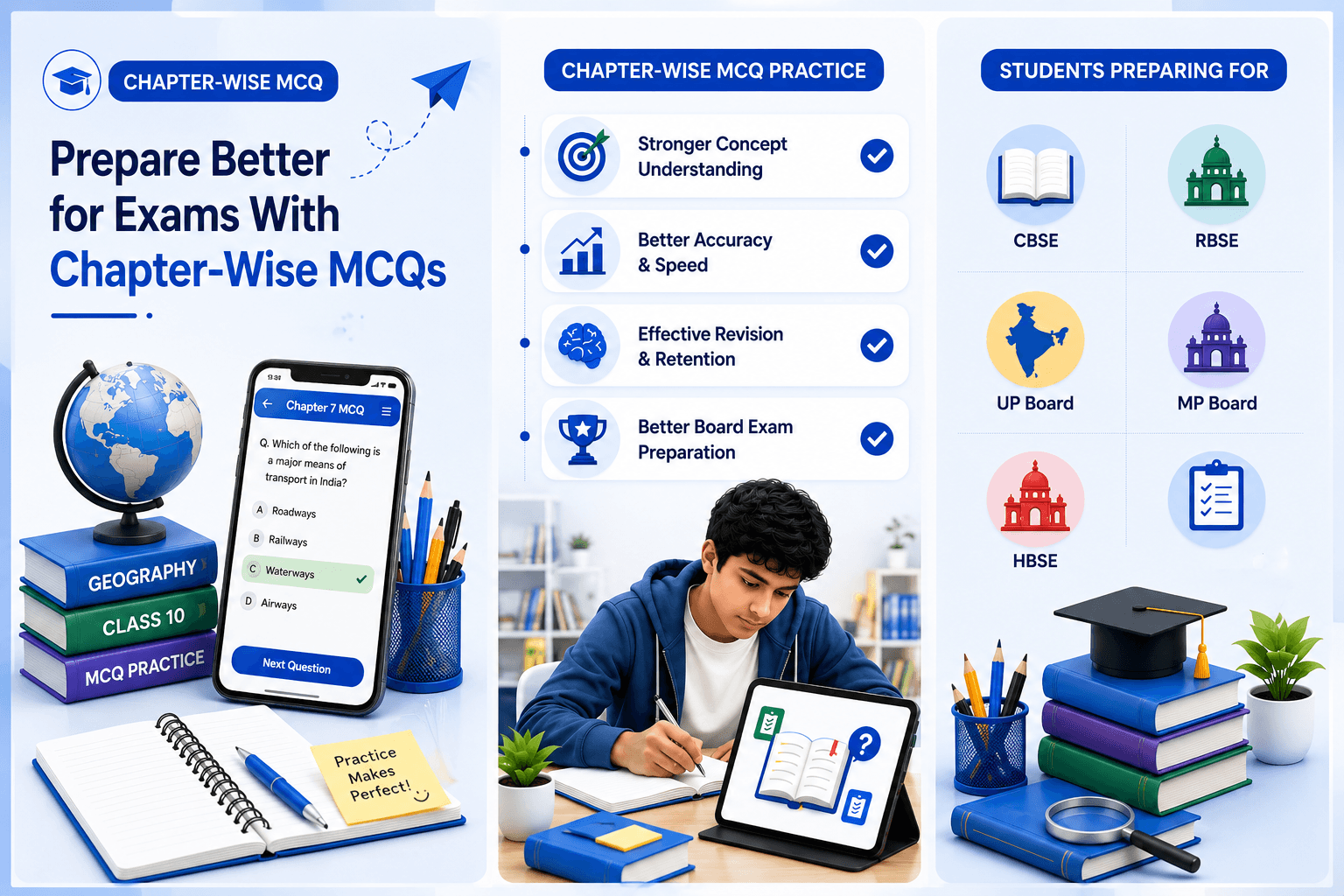 Student Achievement Banner - Geography Learning Success Banner - Learning Progress Dashboard