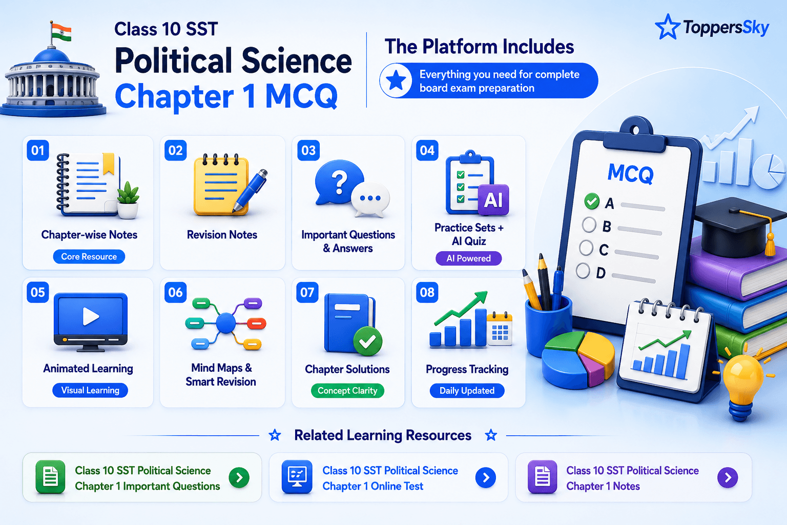 Quiz Screen - Notes Screen - Mind Maps - Performance Dashboard