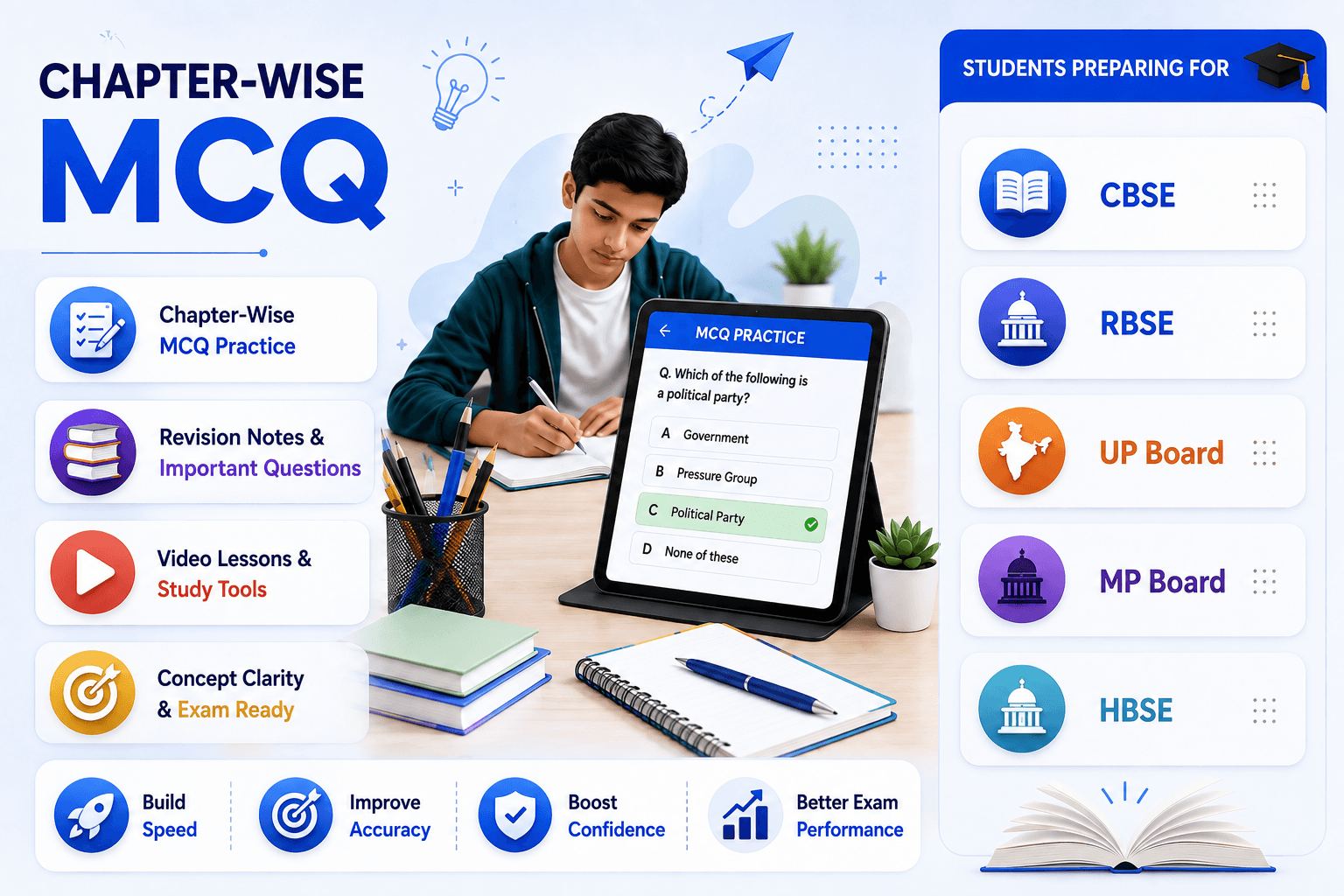 Student Achievement Banner - Political Science Success Banner - Learning Progress Dashboard