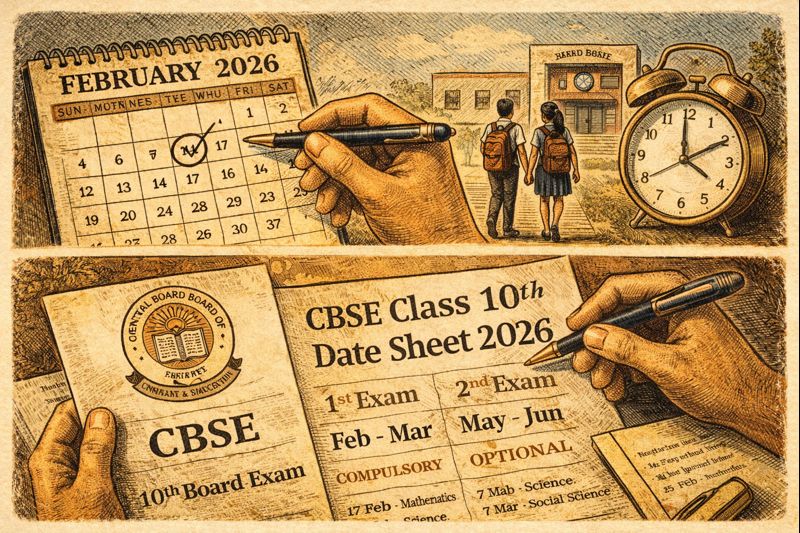 CBSE Class 10th Date Sheet 2026 Out: Timetable, Guidelines
